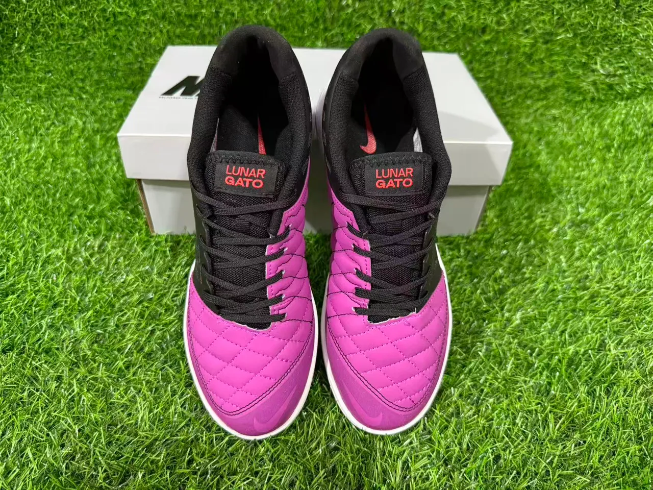 Nike Noir Violet Maille Fusionnée Supérieure Matelassée Synthétique Capuchon des Doigts Chaussures de Football Indoor 13