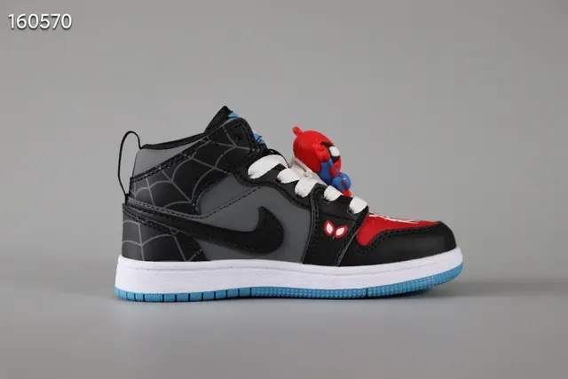 Nike Black Red High-Top Leather-and-Synthetic Upper Lifestyle Sneakers 3