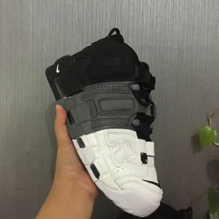 Nike Black White High-Top Multi-Layered Synthetic Cage Basketball Shoes