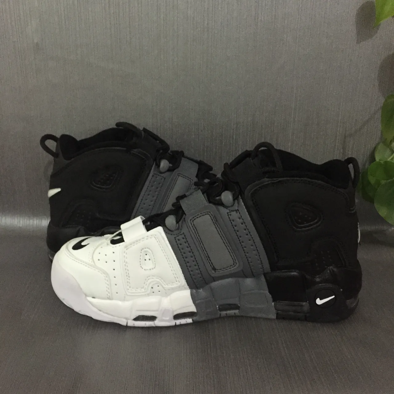 Nike Black White High-Top Multi-Layered Synthetic Cage Basketball Shoes 2