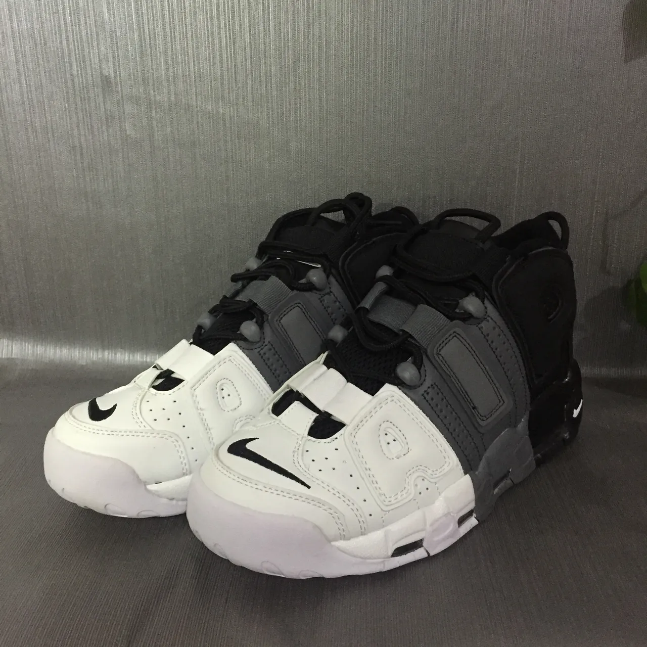 Nike Black White High-Top Multi-Layered Synthetic Cage Basketball Shoes 5