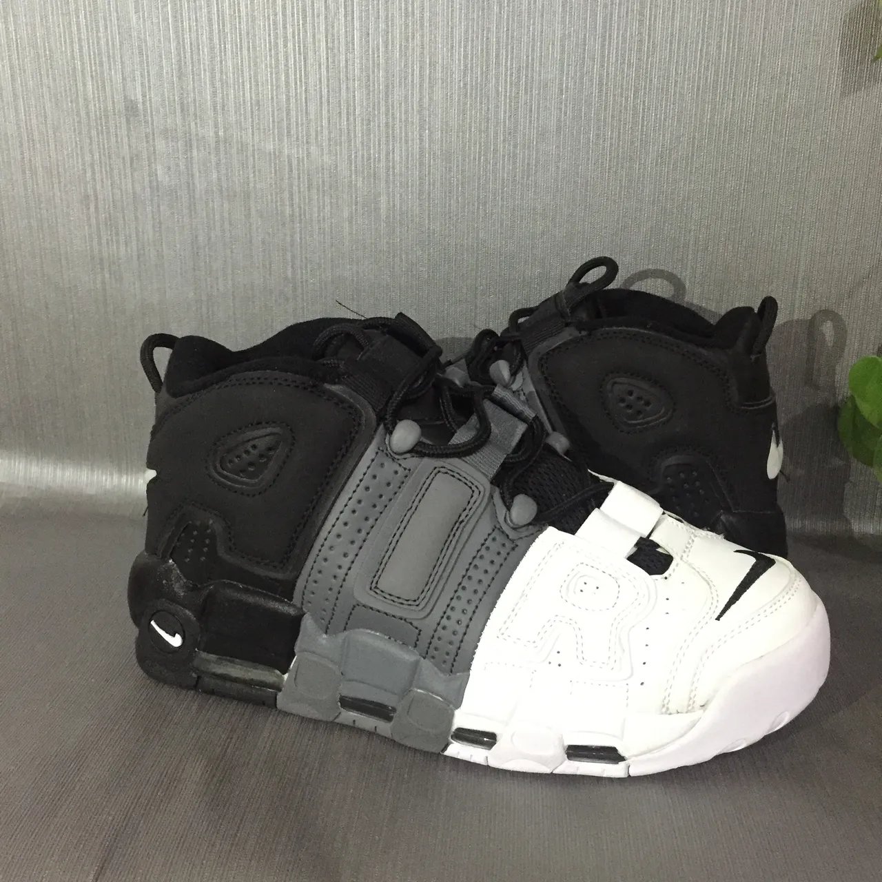 Nike Black White High-Top Multi-Layered Synthetic Cage Basketball Shoes 3