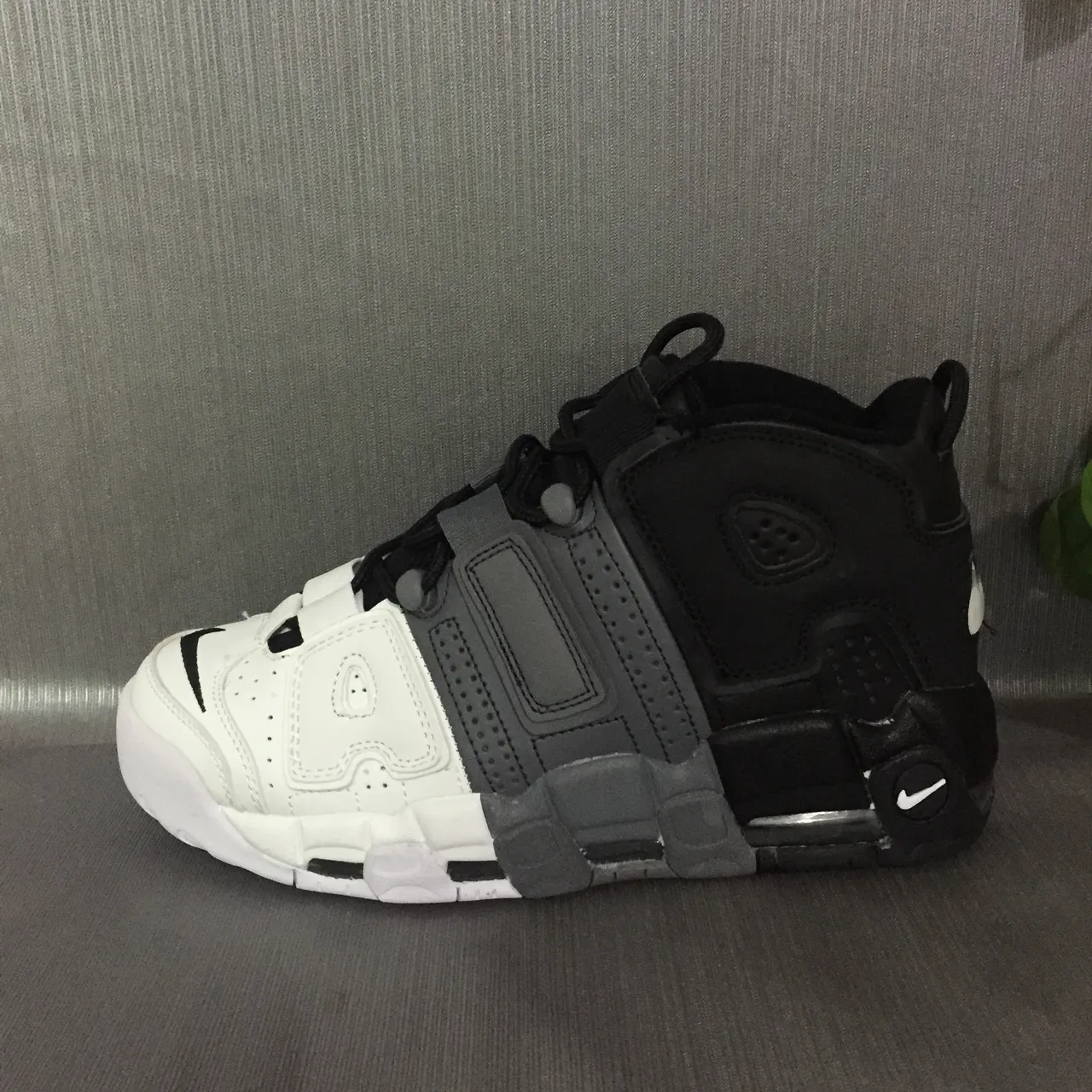 Nike Black White High-Top Multi-Layered Synthetic Cage Basketball Shoes 8