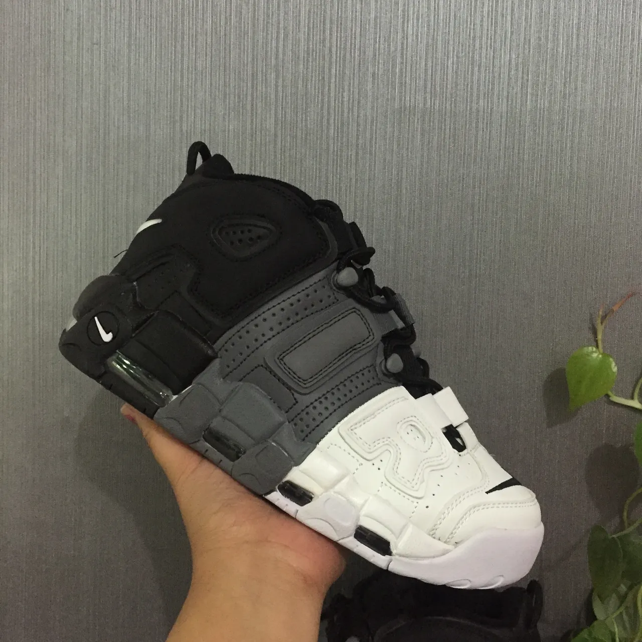Nike Black White High-Top Multi-Layered Synthetic Cage Basketball Shoes 9