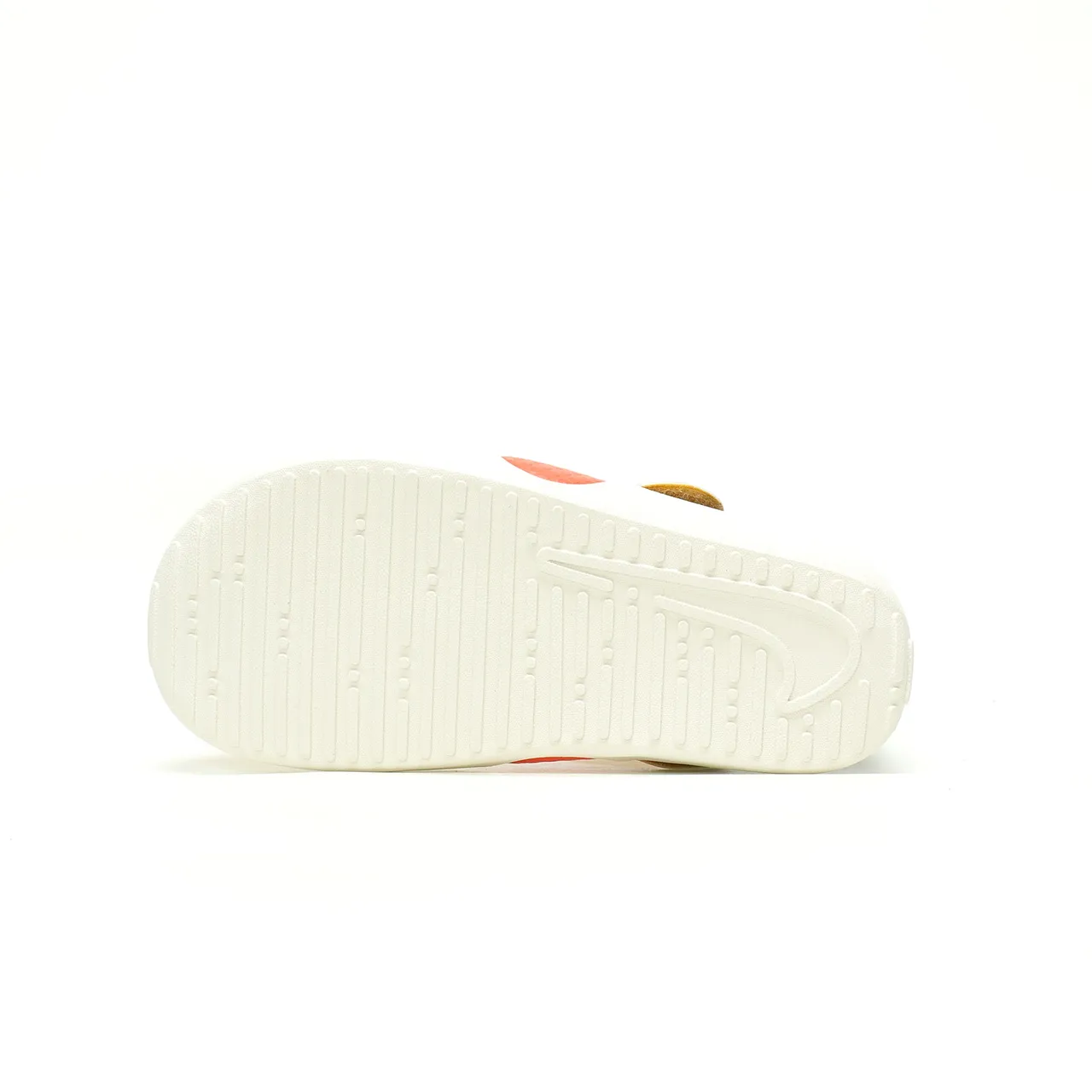 Nike Black White Perforated Synthetic Upper Adjustable Hook-and-Loop Strap Casual Sandals 23