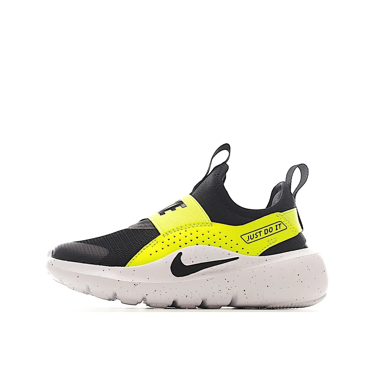Nike Black Yellow Slip-On Elastic Strap Lifestyle Sneakers 9