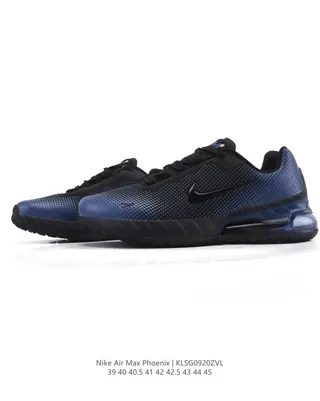 Nike Blue Black Perforated Gradient Mesh Upper Visible Heel Air Unit Lifestyle Sneakers 2