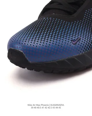 Nike Blue Black Perforated Gradient Mesh Upper Visible Heel Air Unit Lifestyle Sneakers 3