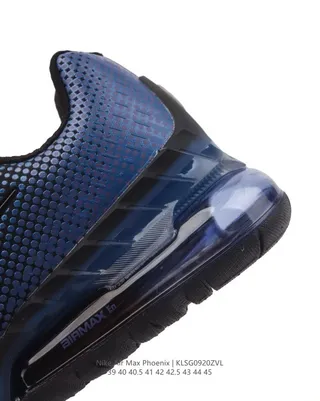 Nike Blue Black Perforated Gradient Mesh Upper Visible Heel Air Unit Lifestyle Sneakers 6