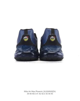 Nike Blue Black Perforated Gradient Mesh Upper Visible Heel Air Unit Lifestyle Sneakers 7