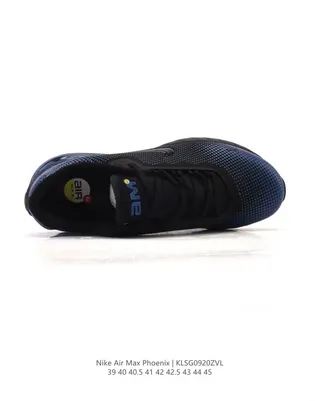 Nike Blue Black Perforated Gradient Mesh Upper Visible Heel Air Unit Lifestyle Sneakers 8