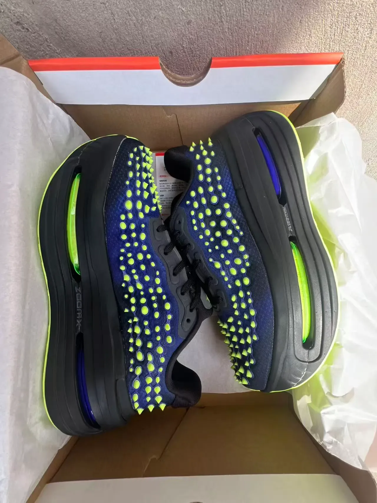 Nike Tênis lifestyle azul verde unidades air zoom dual visible low-top performance silhouette 10
