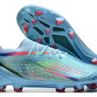 Nike Blue Multicolor Translucent Light Knit Upper Gradient Swoosh And Pattern Firm-Ground Soccer Shoes