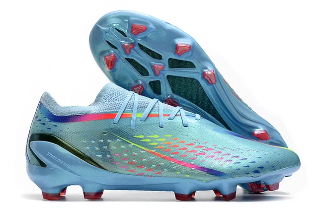Nike Blue Multicolor Translucent Light Knit Upper Gradient Swoosh And Pattern Firm-Ground Soccer Shoes 1