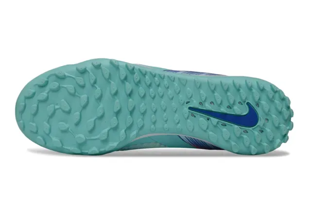 Nike Chaussures de football Turf bleu orange Sock-Fit Knit Upper Low-Cut Collar 6