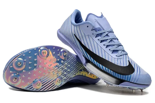 Nike Bleu Violet Low-Profile Racing Spike Holographic Iridescent Plate chaussures de course 3