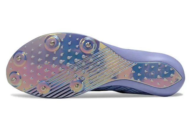 Nike Bleu Violet Low-Profile Racing Spike Holographic Iridescent Plate chaussures de course 4