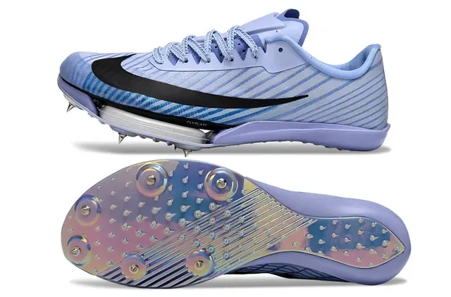 Nike Bleu Violet Low-Profile Racing Spike Holographic Iridescent Plate chaussures de course 6