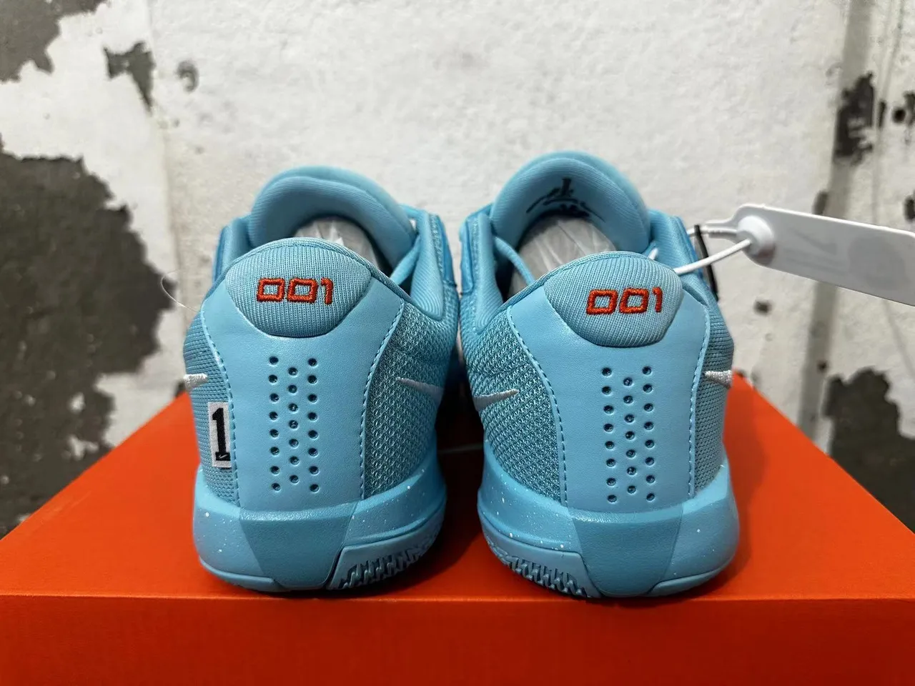 Nike Blue Silver Low-Top Basketball Shoes 2