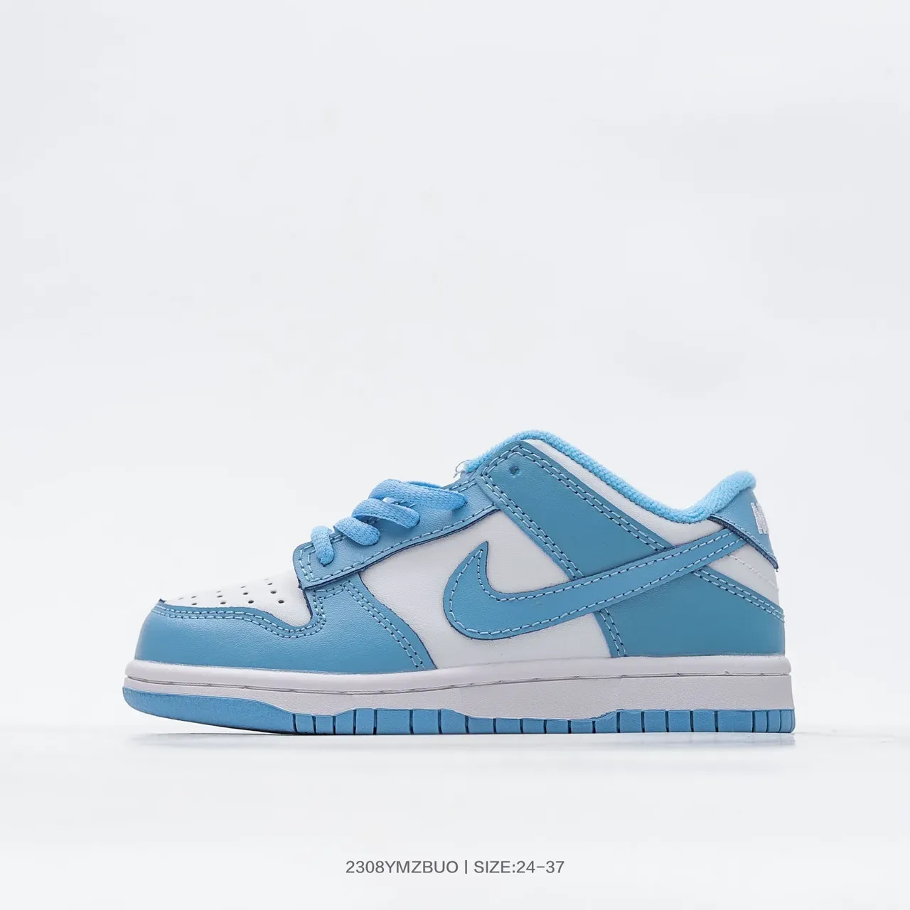 Nike Blue White Low-Top Padded Collar Lifestyle Sneakers 13