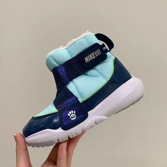 Nike Marron Noir Isolé Haut Col Fourré Bottes de Neige 14