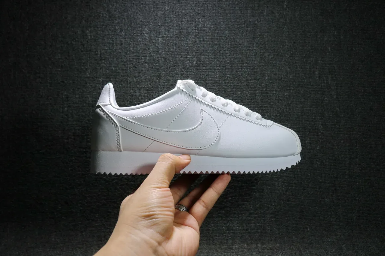 Nike Cortez All-White Lifestyle Sneakers 9
