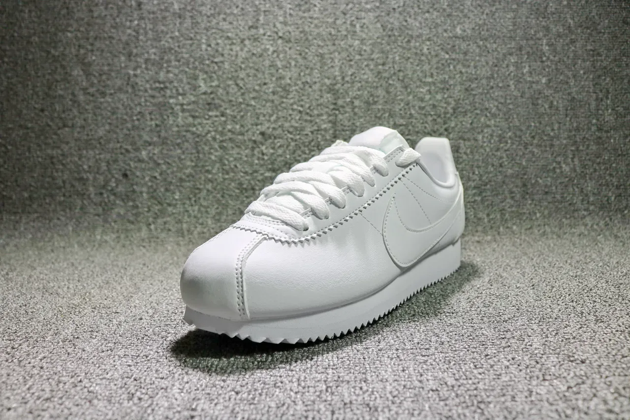 Nike Cortez All-White Lifestyle Sneakers 13