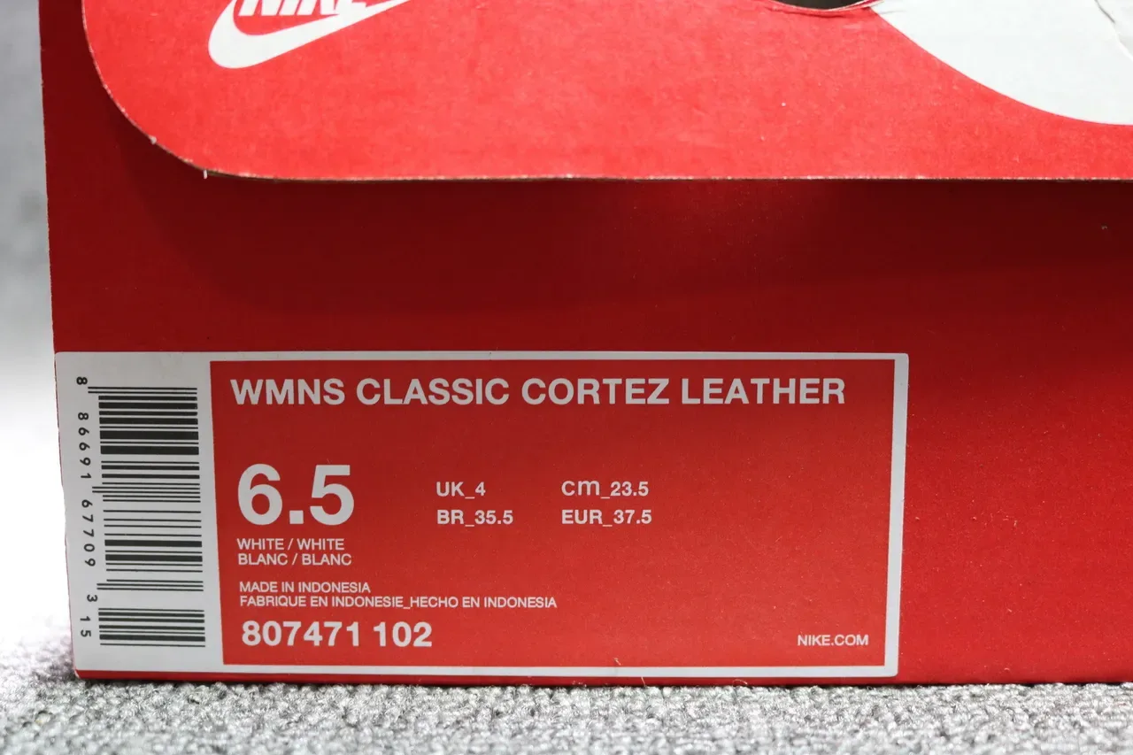 Nike Cortez All-White Lifestyle Sneakers 16