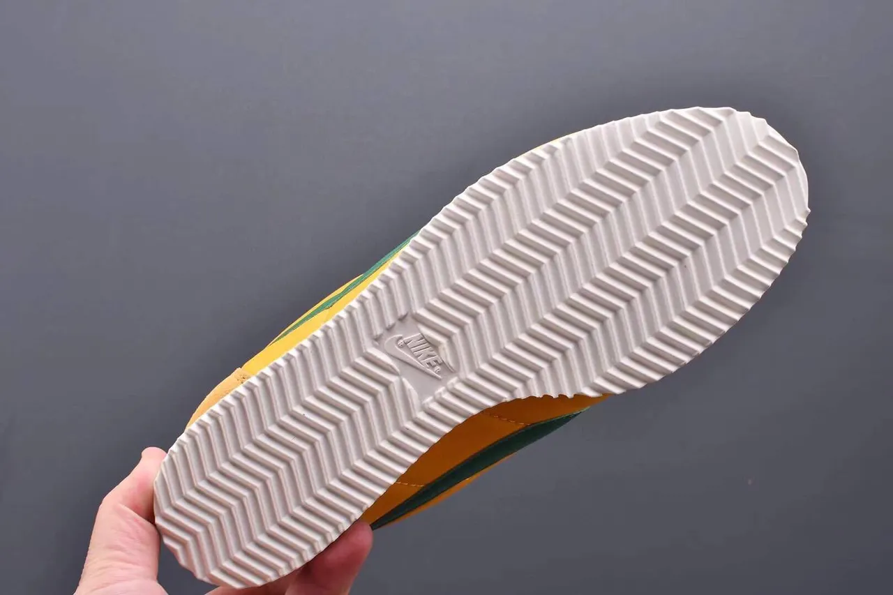 Nike Cortez Yellow and Green Lifestyle Sneakers 4