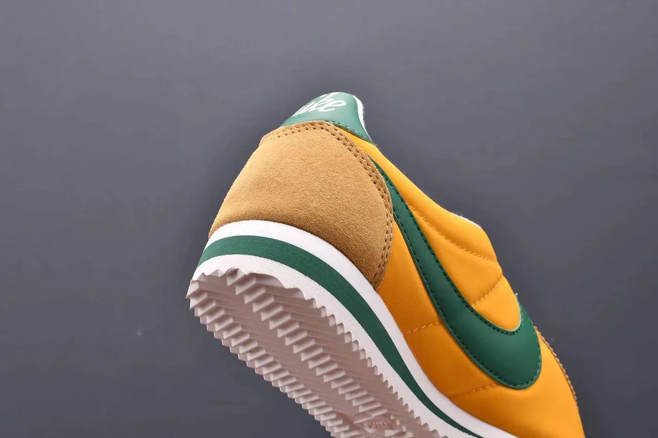 Nike Cortez Yellow and Green Lifestyle Sneakers 5