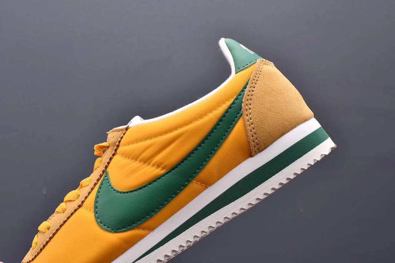 Nike Cortez Yellow and Green Lifestyle Sneakers 6