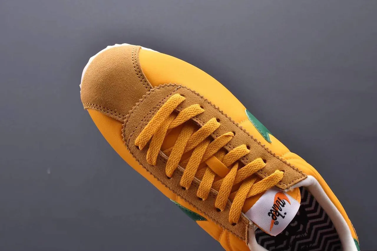 Nike Cortez Yellow and Green Lifestyle Sneakers 7