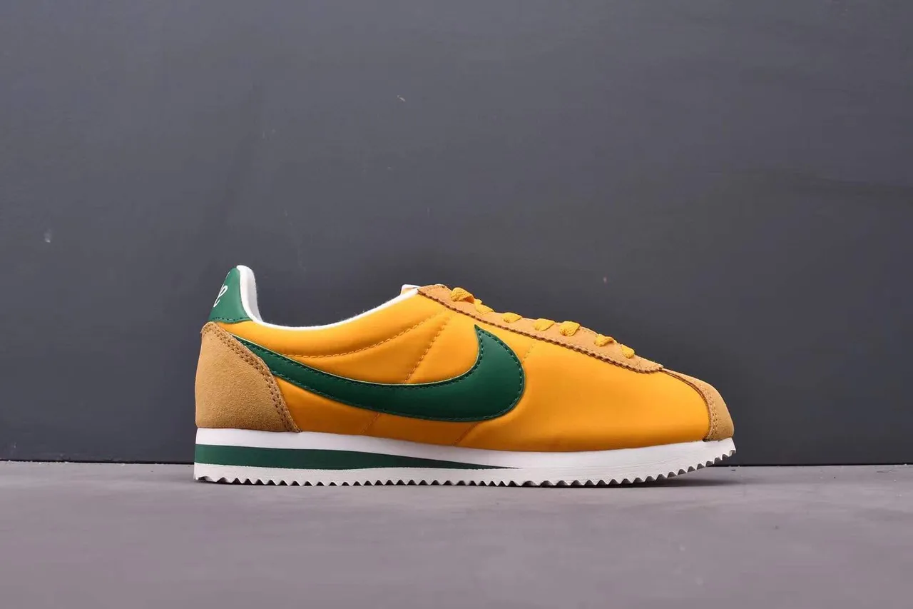Nike Cortez Yellow and Green Lifestyle Sneakers 8