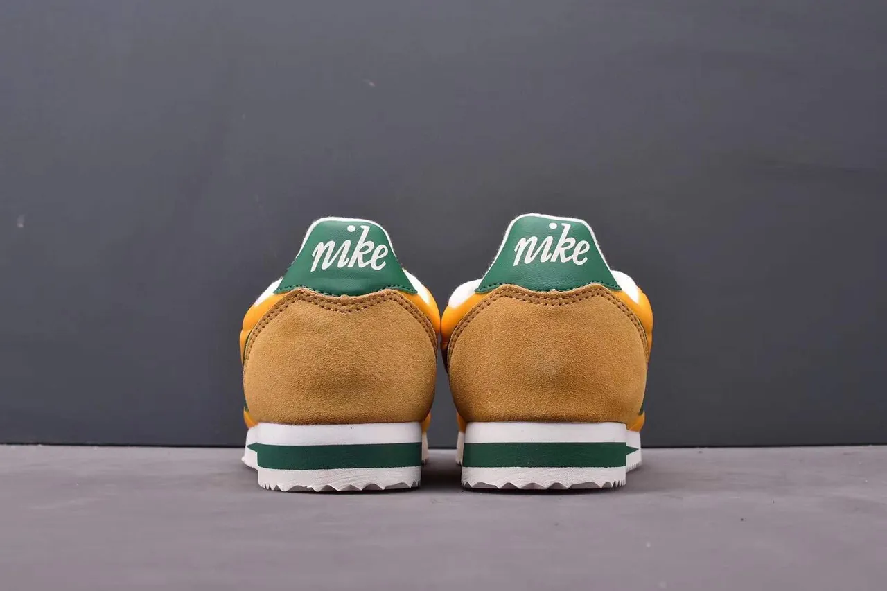 Nike Cortez Yellow and Green Lifestyle Sneakers 9