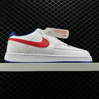 Nike Court Vision Low सफेद लाल नीला लाइफस्टाइल स्नीकर