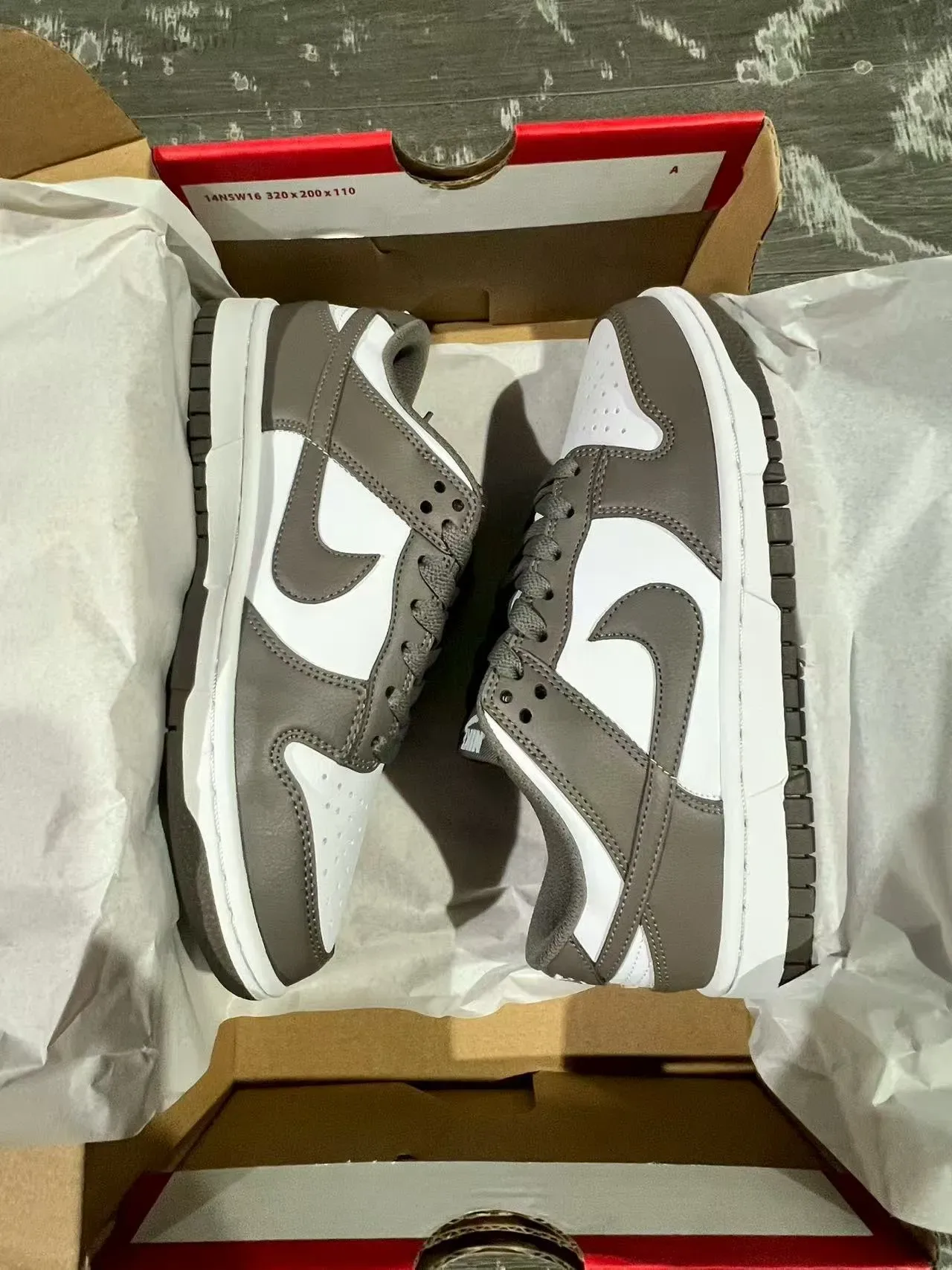 Nike Dunk Low Gray White Red Lifestyle Sneakers 9