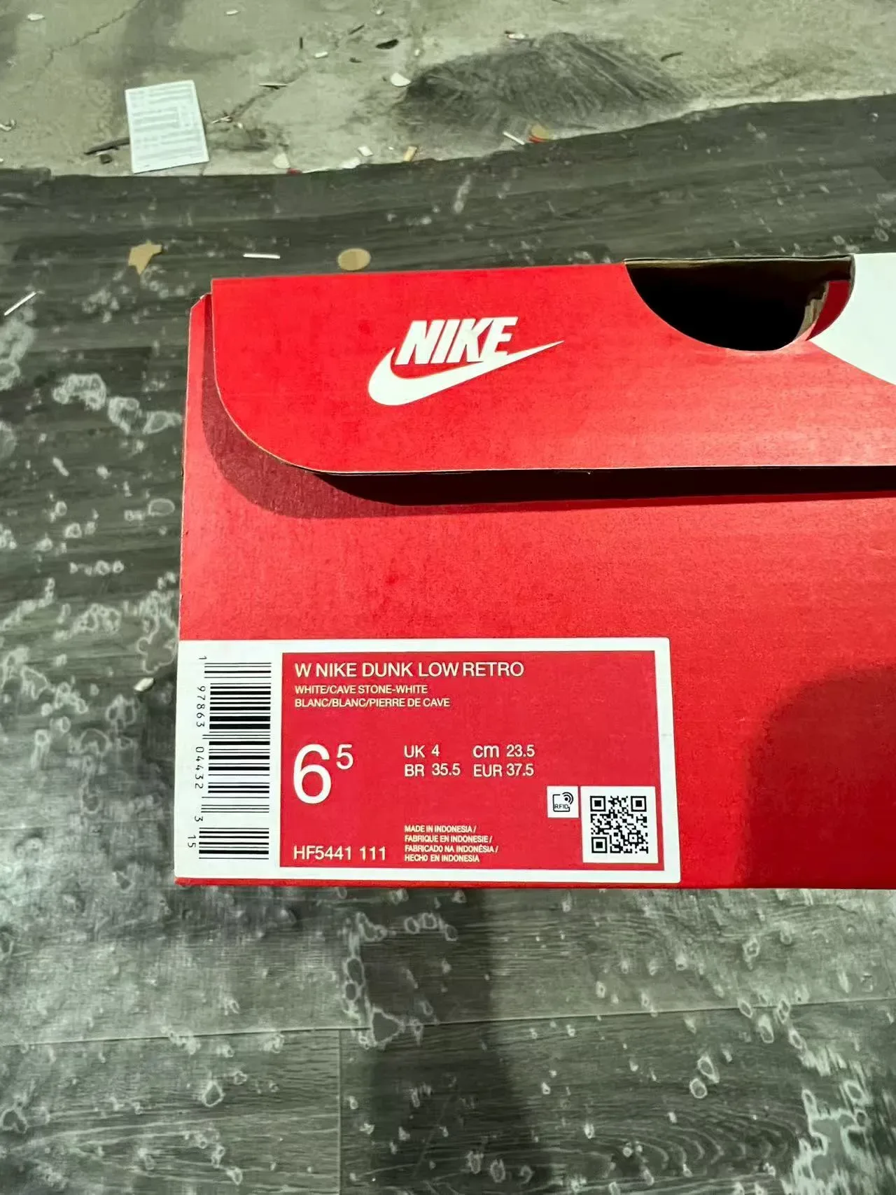 Nike Dunk Low Gray White Red Lifestyle Sneakers 10