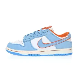 Nike Dunk Low Light Blue White Orange Lifestyle Sneakers
