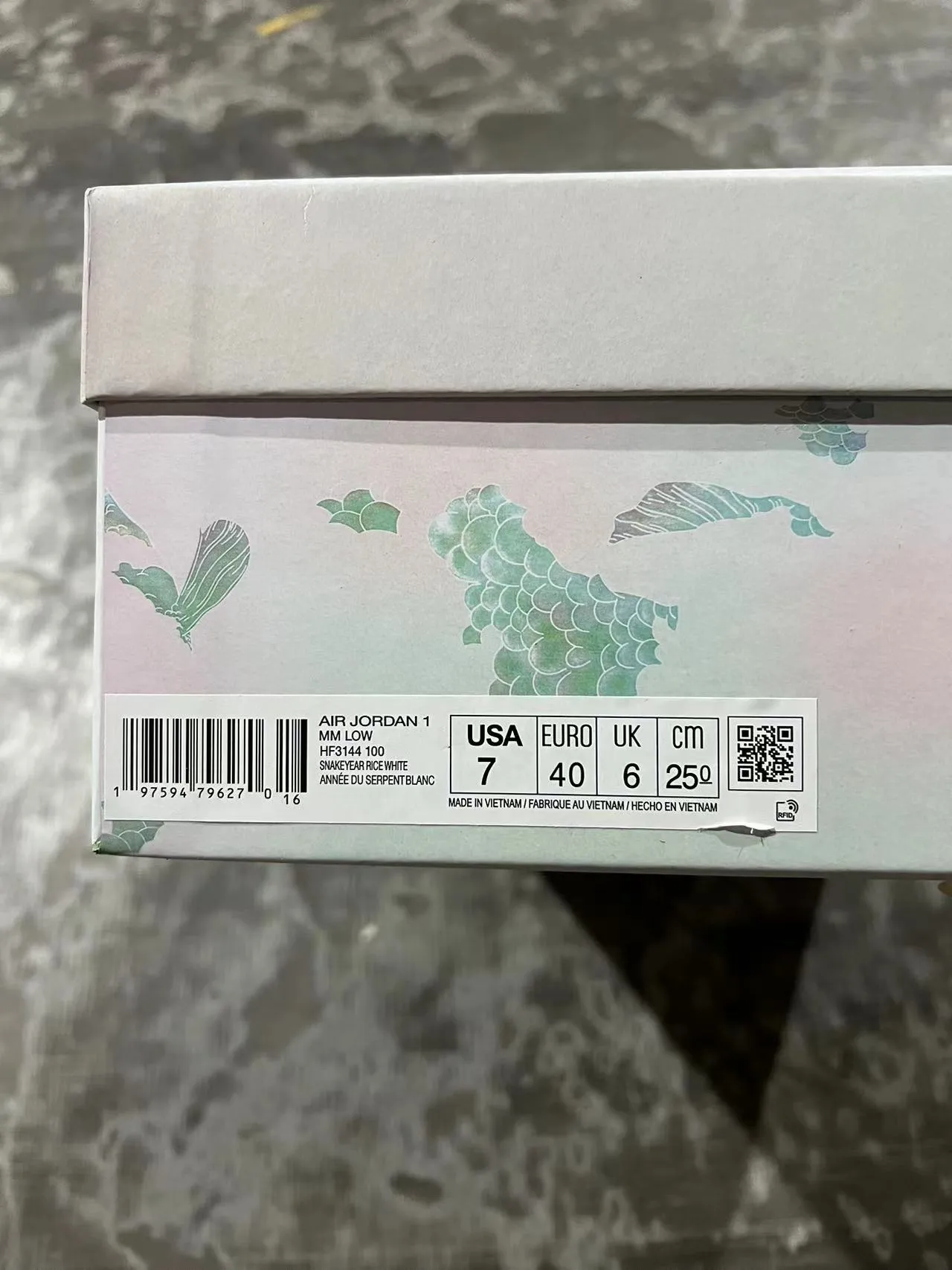 Nike Dunk Low Mint Green Snake Texture Lifestyle Sneakers 10