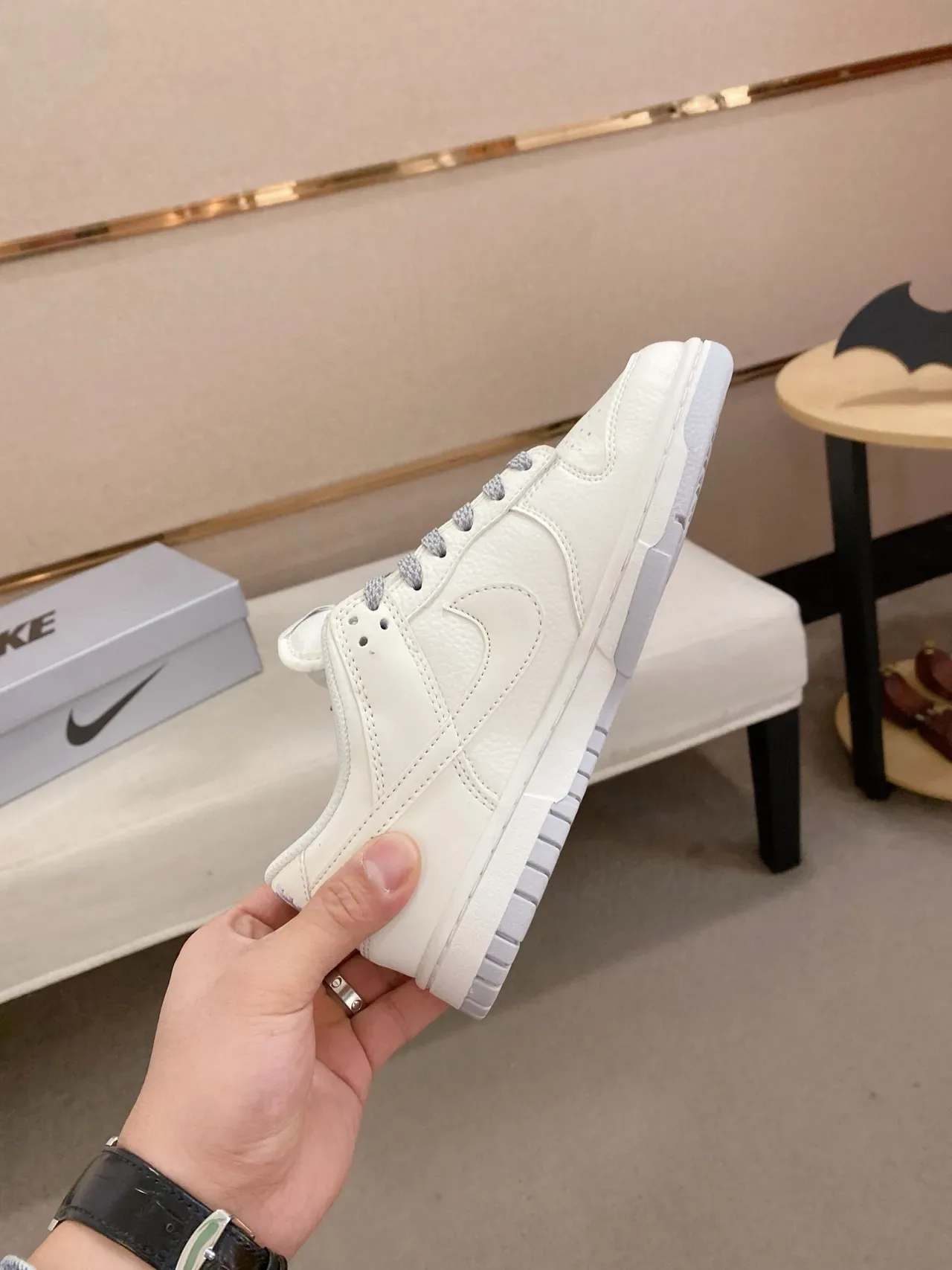 Nike Dunk Low Off-White Gray Lifestyle Sneakers 5