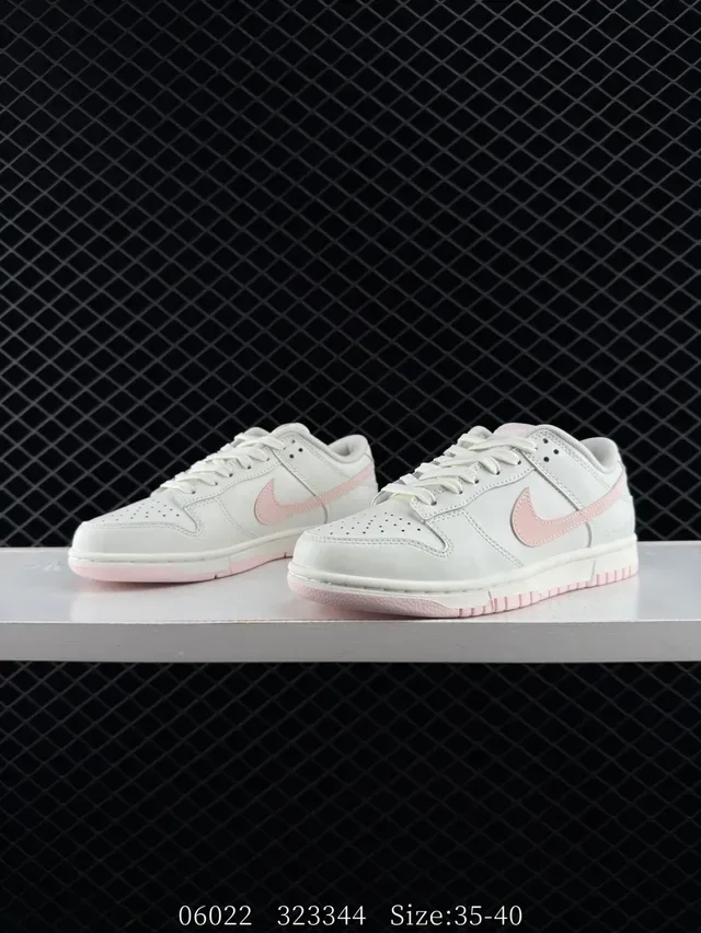 Nike Dunk Low Off-White Pink Lifestyle Sneakers 3