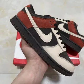 Nike Dunk Low Rust Red Black Off-White Lifestyle Sneakers