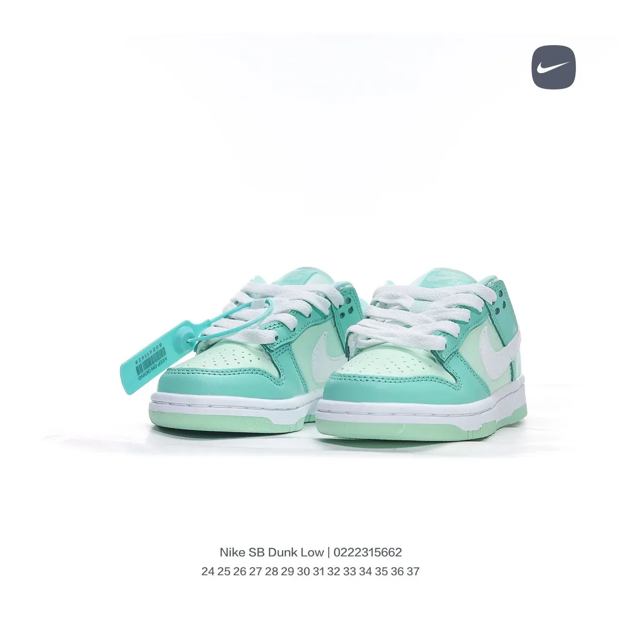 Nike Dunk Low White Black Blue Lifestyle Sneakers 4