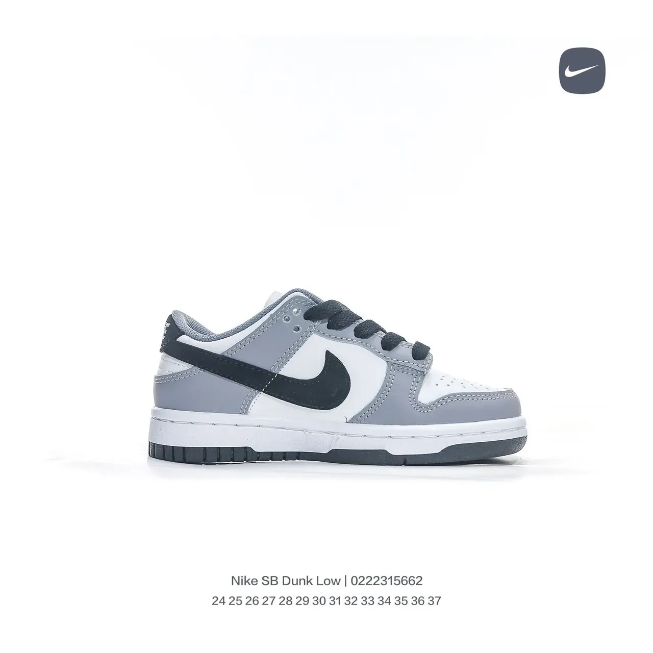 Nike Dunk Low White Black Blue Lifestyle Sneakers 21