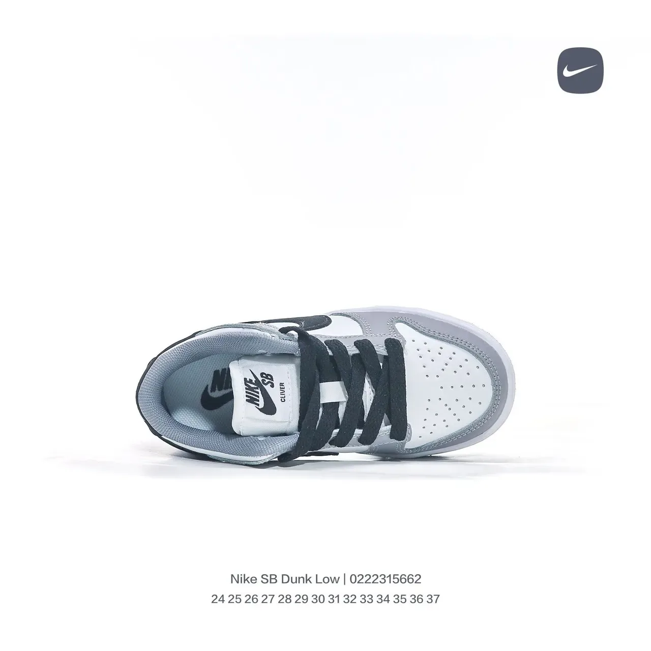 Nike Dunk Low White Black Blue Lifestyle Sneakers 23