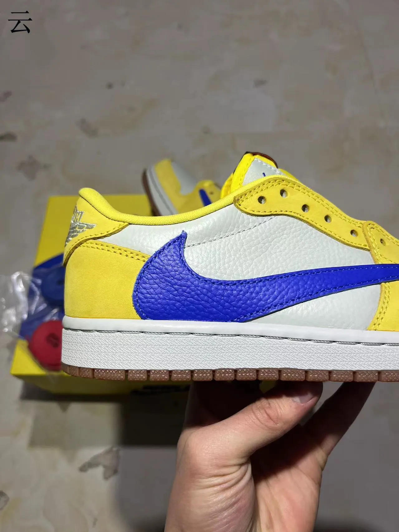 Nike Dunk Low Yellow White Royal Blue Suede Leather Skateboard Shoes 7