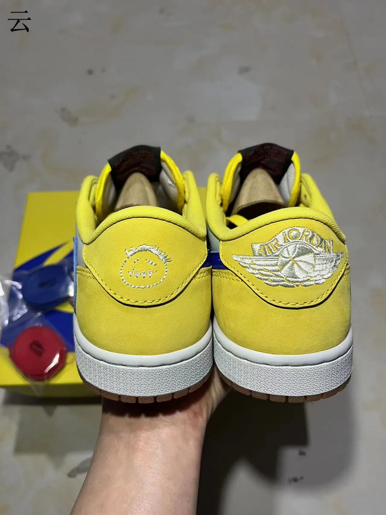 Nike Dunk Low Yellow White Royal Blue Suede Leather Skateboard Shoes 8
