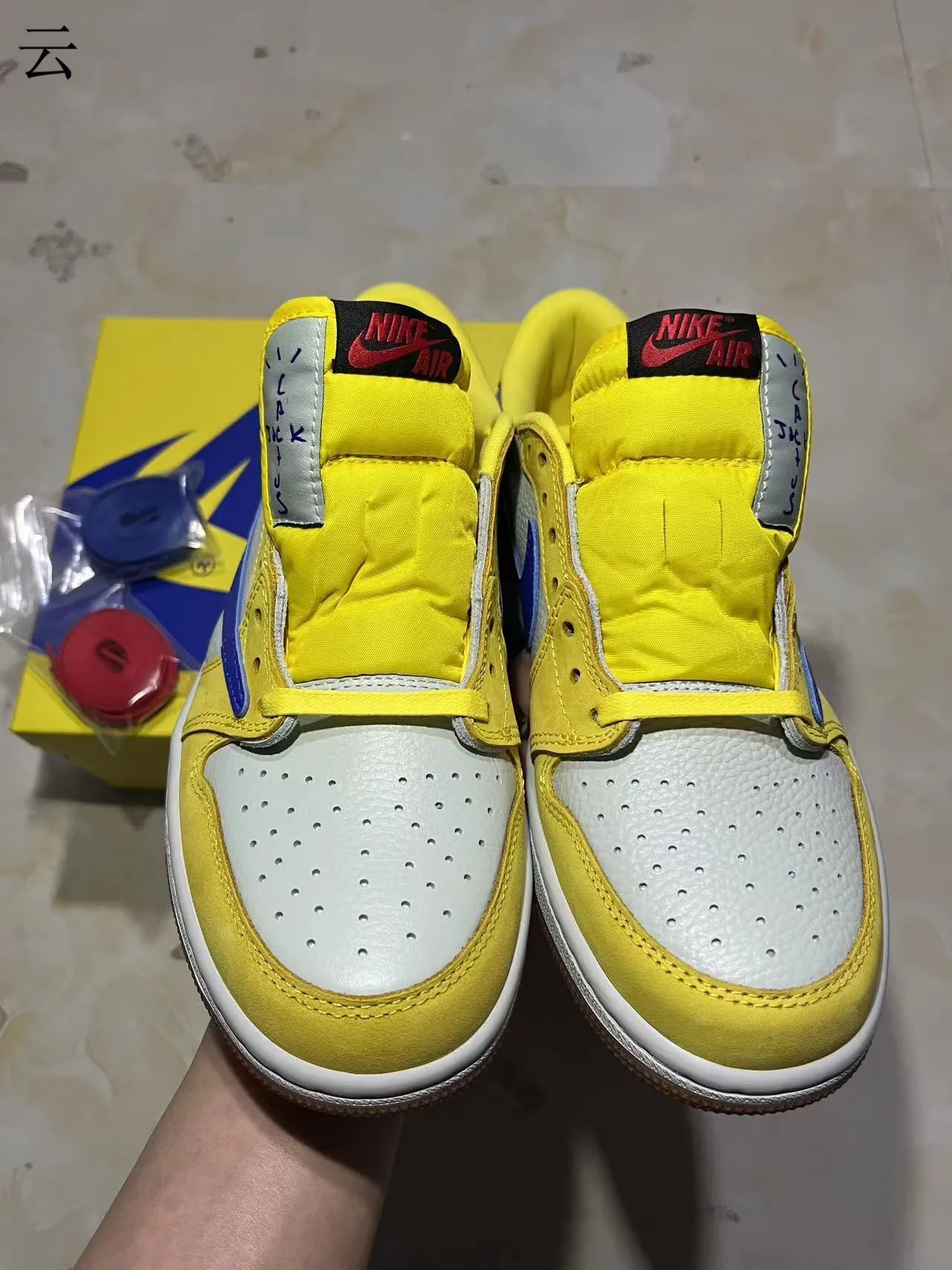 Nike Dunk Low Yellow White Royal Blue Suede Leather Skateboard Shoes 10