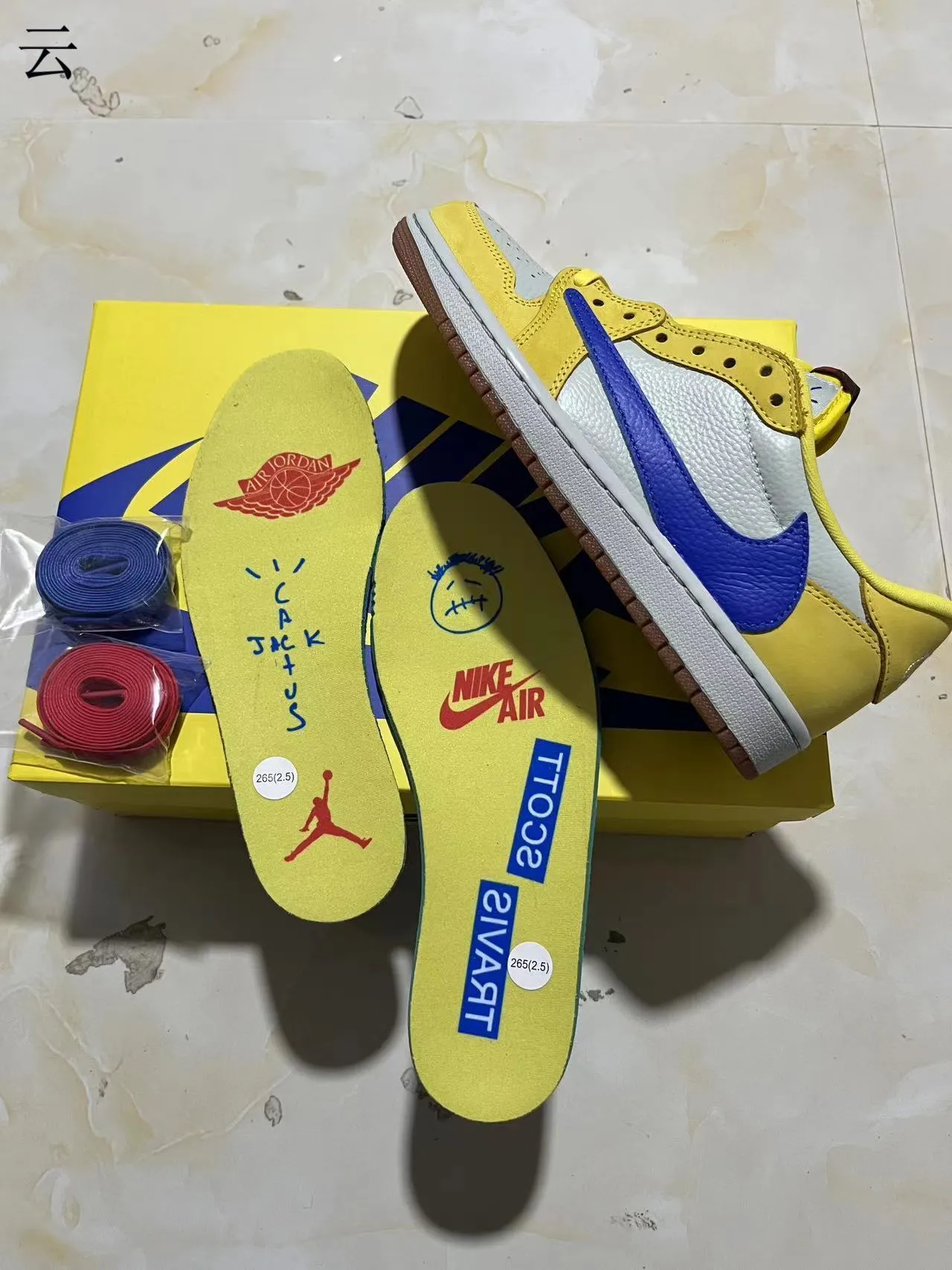 Nike Dunk Low Yellow White Royal Blue Suede Leather Skateboard Shoes 11