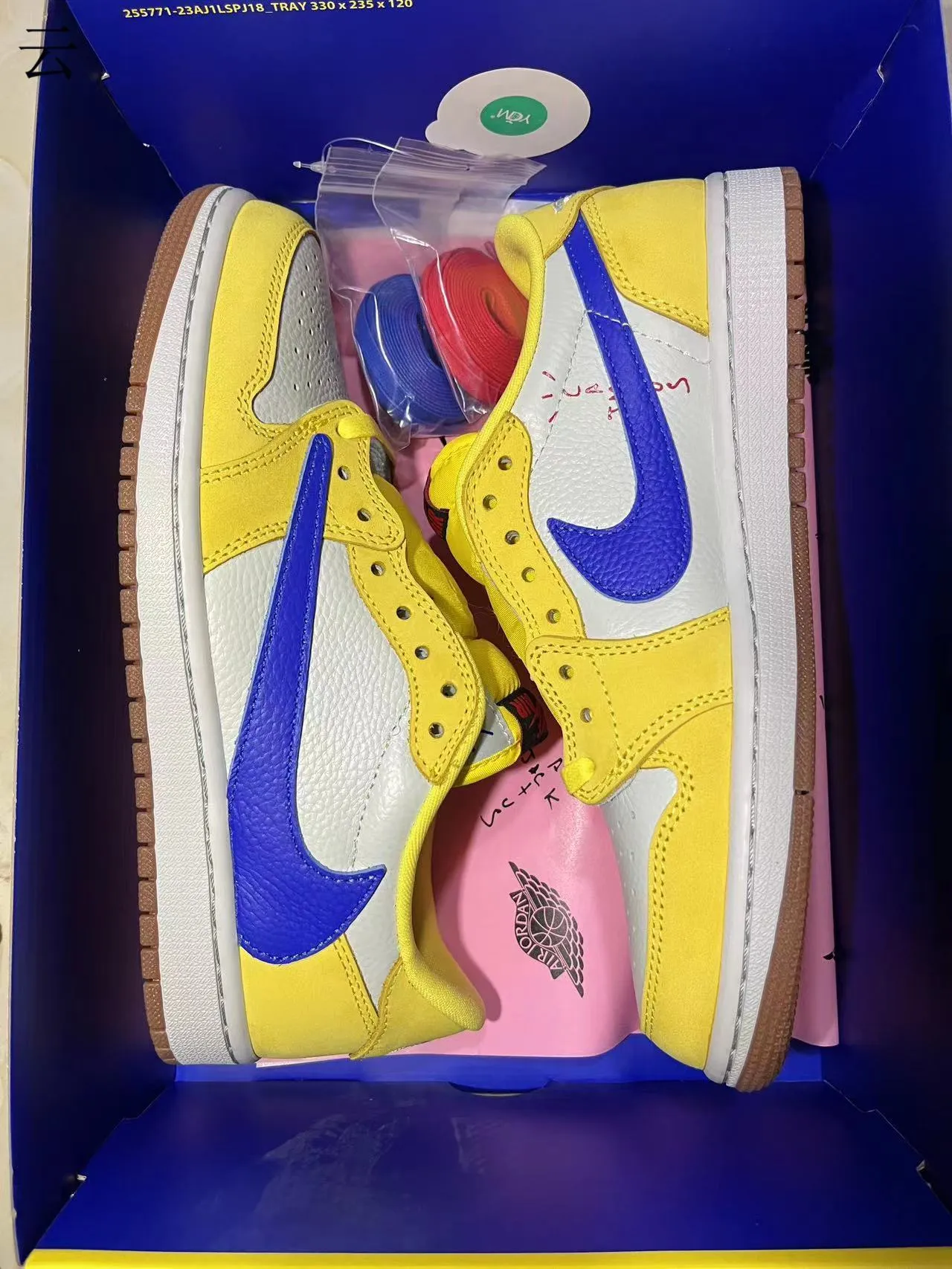 Nike Dunk Low Yellow White Royal Blue Suede Leather Skateboard Shoes 13